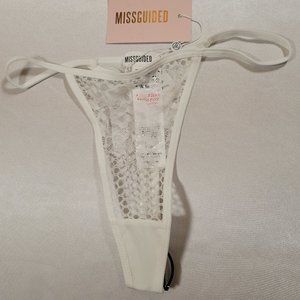 Missguided double lace layered thong